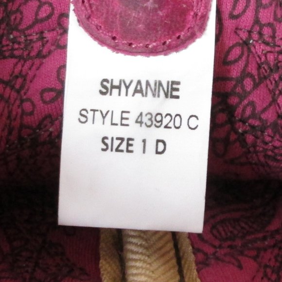 SHYANNE Girls Cow Girls Boots Square Toe PINK BROWN Size 1D Pre-owned Go… - Picture 9 of 11